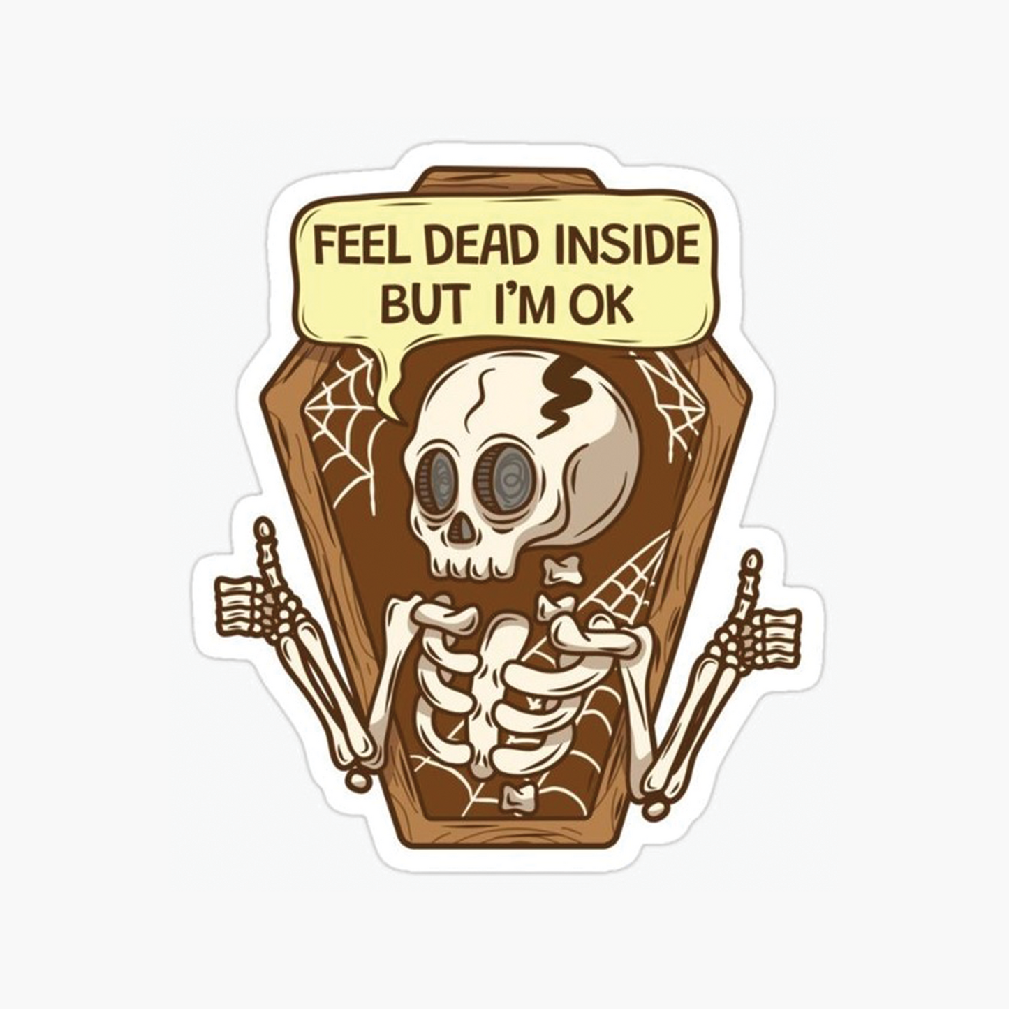 Feel dead sticker