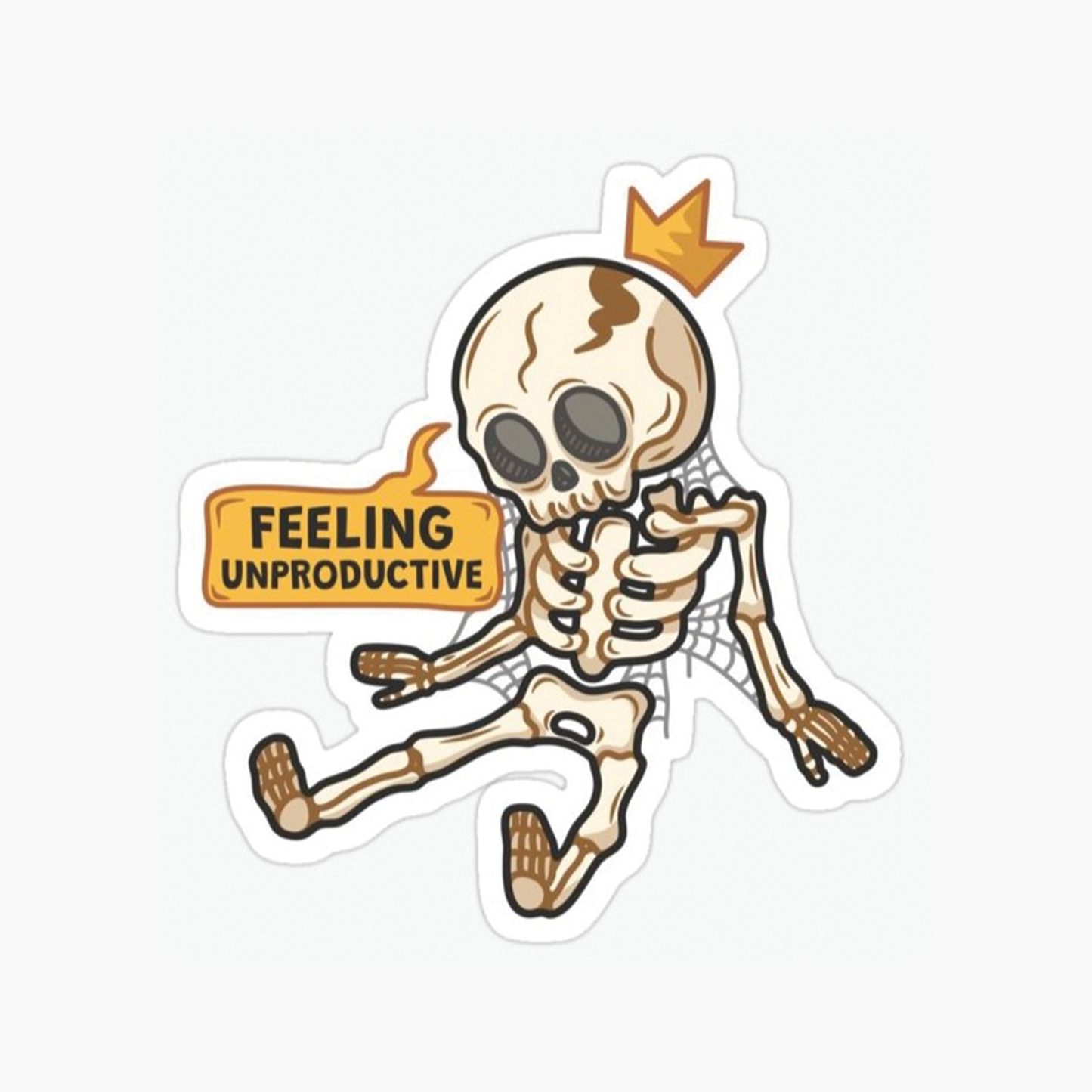 Feeling unproductive sticker