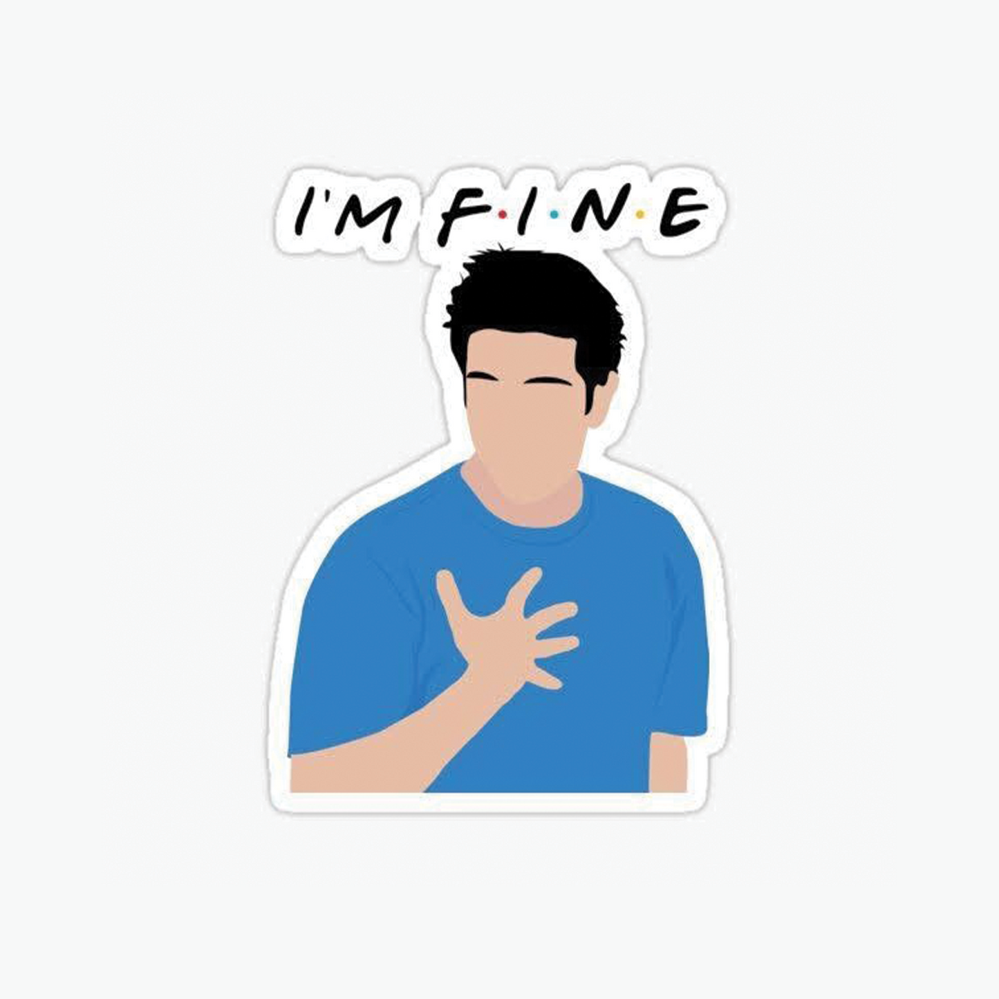 I'm fine Sticker