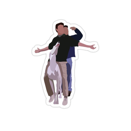 Joey and Chandler 2 Sticker