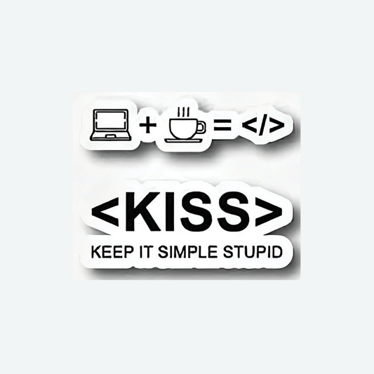 Keep it simple Sticker