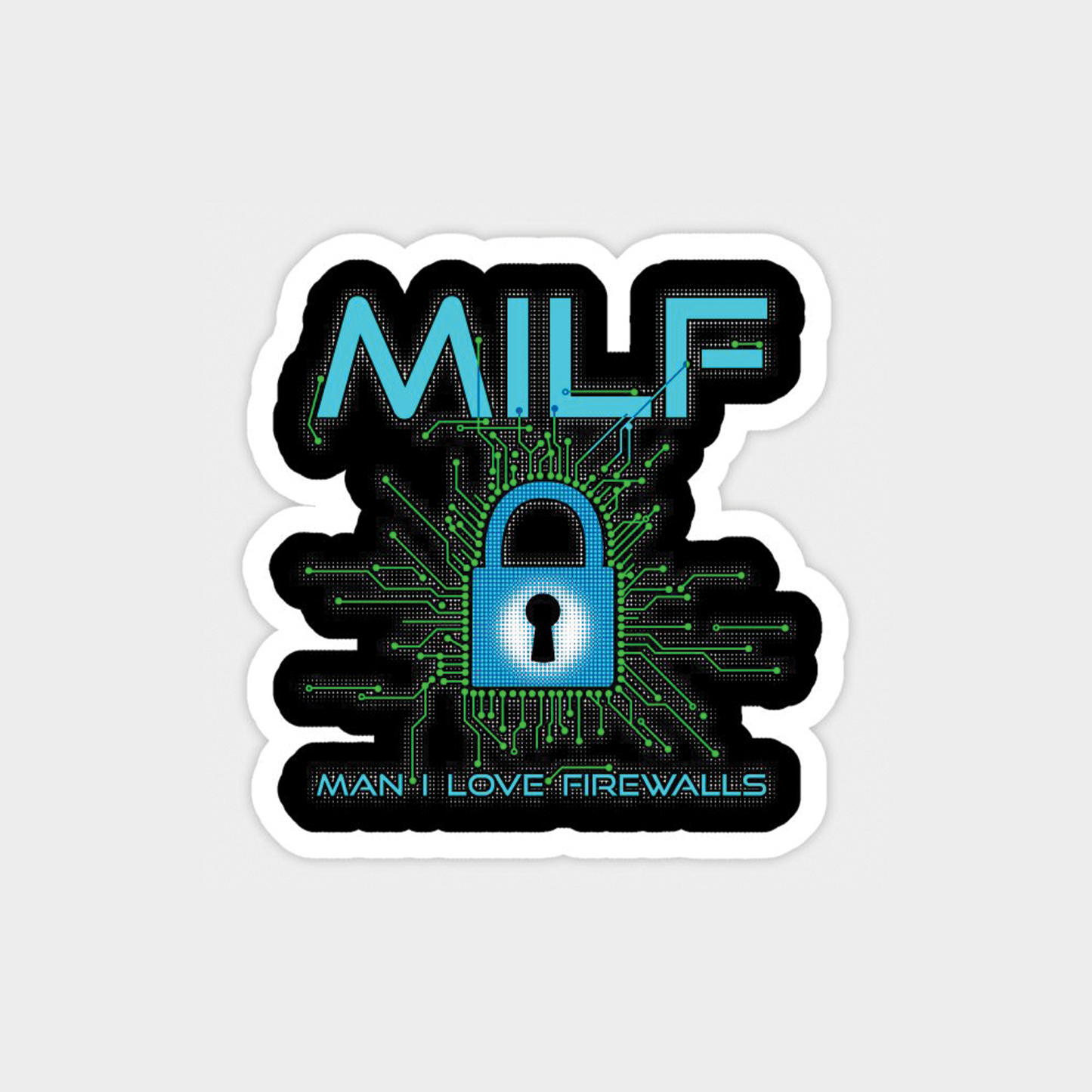 Man love in Firewalls Sticker