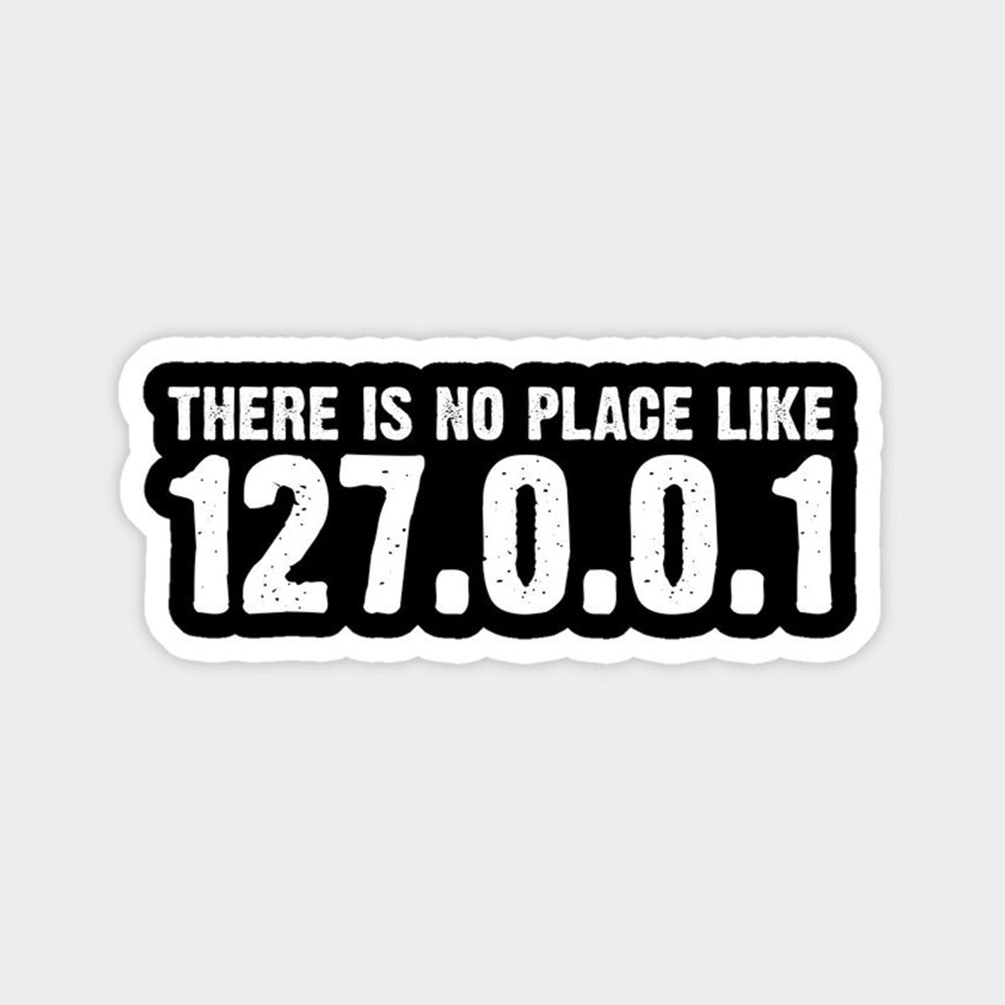 There is no place sticker