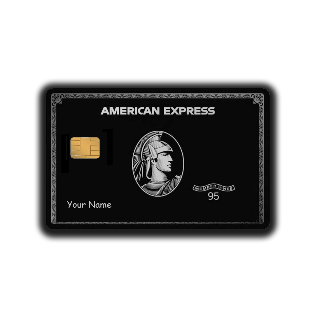 American express black Credit Card skin